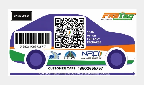 RFID-enabled FASTag windshield label for electronic toll collection