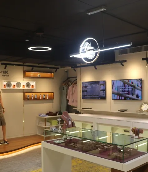 Interactive retail demonstration zone at the PanchaJanya Experience Centre