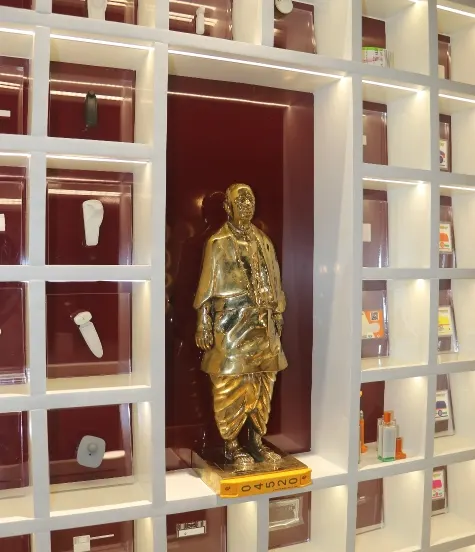 Statue of Unity project display inside the PanchaJanya Experience Centre