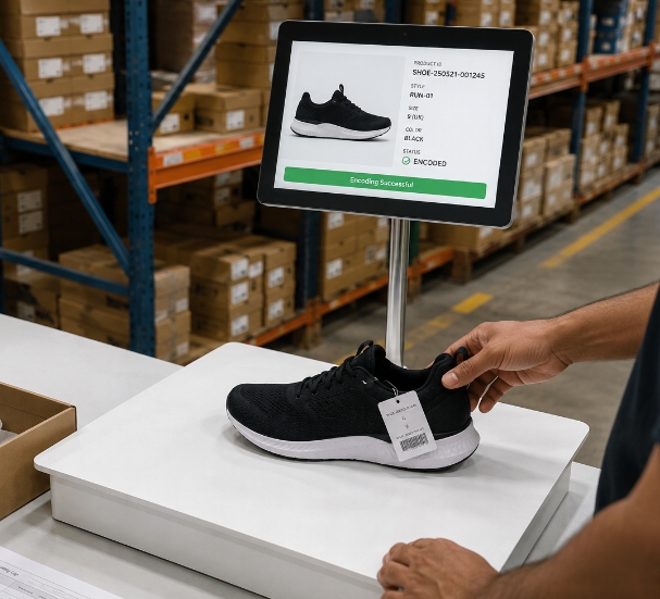 Skanixa PX-EC RFID encoding station for source tagging and item identity validation