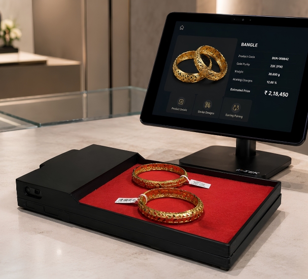 Skanixa PX-TR RFID-enabled interactive tray for product engagement and traceability